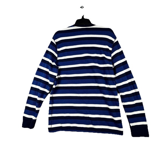 Polo Ralph Lauren Men's Striped Waffle-Knit Pajama Shirt‎ Navy/White large - Picture 8 of 8